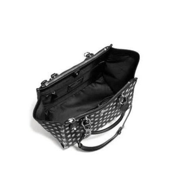 Coach Crosby Carryall Satchel in Floral Crossgrain Leather Crossbody Purse Bag - Picture 3 of 16